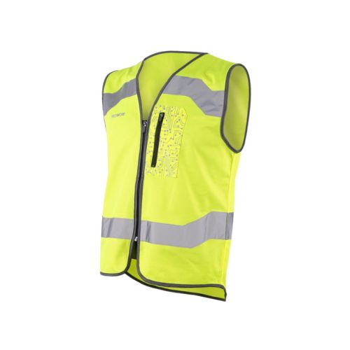 photo d’un gilet de sécurité en vente chez Requinquer, magasin de vélo à Richemont situé entre Metz et Thionville